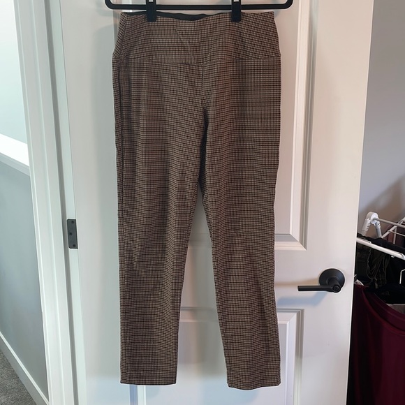 Professional comfortable checkered dress pants size m - Picture 1 of 3